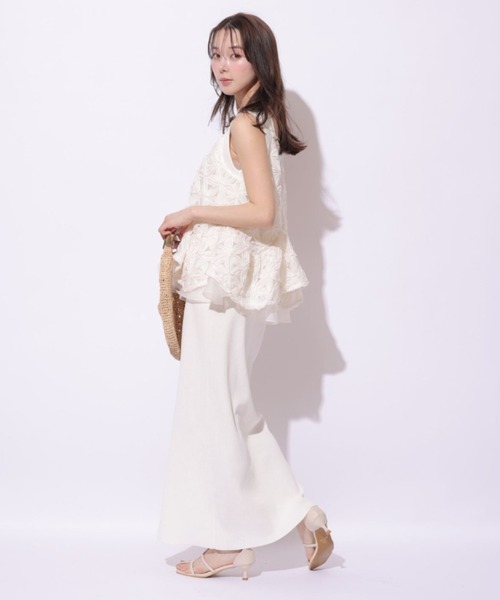 Mystrada(マイストラーダ)の「デコラキャミ(シャツ/ブラウス・レディース・ホワイト/ピンク/ブラック・36/38)」の12枚目の写真