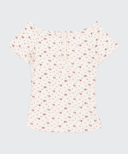 SPINNS（スピンズ）の「総柄半袖カットソー/ヘンリーネック/小花柄/星/全5種（Tシャツ/カットソー・レディース・その他5/その他4/その他3/その他2/その他1・ONESIZE）」の21枚目の写真