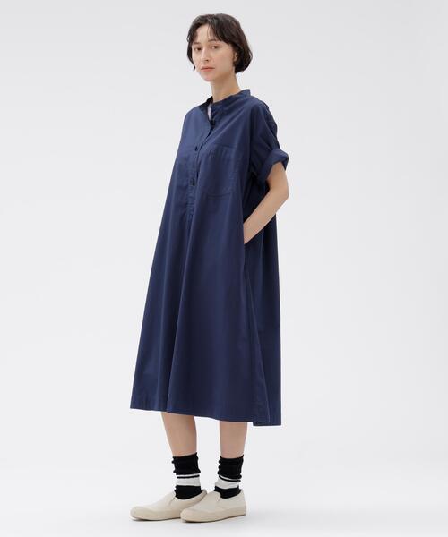 GARMENT DYED COTTON POPLIN（ワンピース）｜MHL.（エムエイチエル）の
