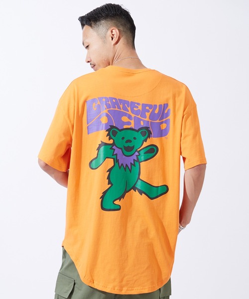 Grateful Dead(グレイトフルデッド)の「【GRATEFUL DEAD】 オーバーサイズ 半袖Tシャツ(Tシャツ/カットソー・メンズ・ホワイト/パープル/オレンジ・MEDIUM/LARGE/X-LARGE)」の3枚目の写真