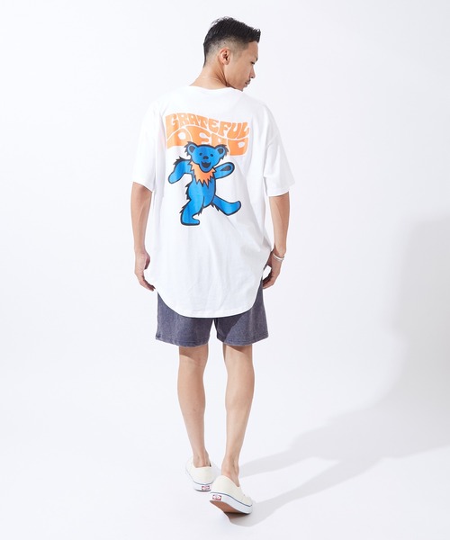 Grateful Dead(グレイトフルデッド)の「【GRATEFUL DEAD】 オーバーサイズ 半袖Tシャツ(Tシャツ/カットソー・メンズ・ホワイト/パープル/オレンジ・MEDIUM/LARGE/X-LARGE)」の4枚目の写真