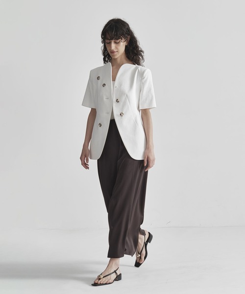 THE TOKYO(ザトウキョウ)の「【THE TOKYO/ザトウキョウ】Satin Tight Skirt/トリアセテートダブルサテンスカート(スカート・レディース・ベージュ/ブラウン/ブラック・2/1)」の13枚目の写真