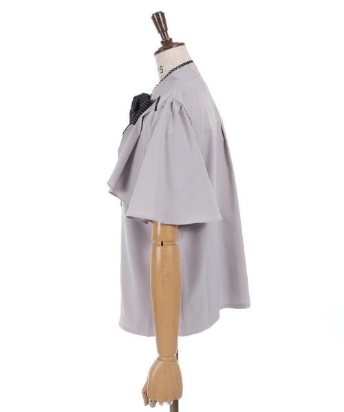axes femme(アクシーズファム)の「リボン×フラシ半袖ブラウス(シャツ/ブラウス・レディース・ホワイト/グレー/レッド・MEDIUM/LARGE)」の21枚目の写真