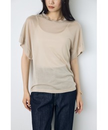 ドレープフレンチスリーブTシャツ