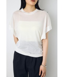 ドレープフレンチスリーブTシャツ