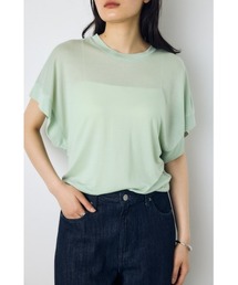 ドレープフレンチスリーブTシャツ