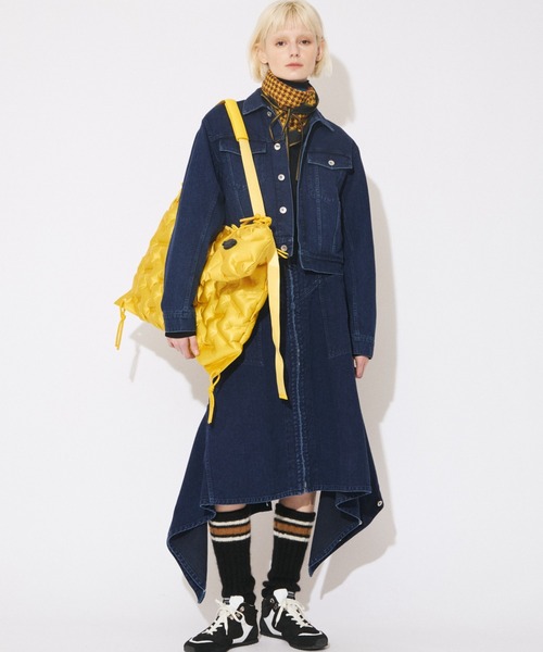 beautiful people(ビューティフルピープル)の「Aerotecture large bag(ショルダーバッグ・レディース・イエロー/ターコイズブルー/ブラック・FREE)」の8枚目の写真