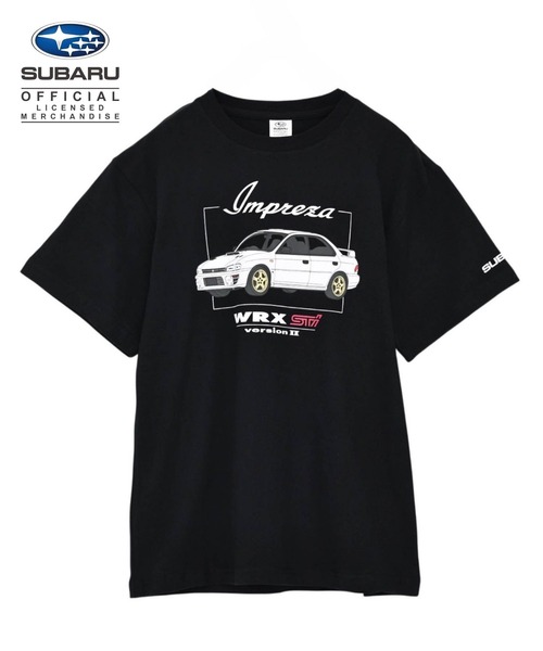 scene(シーン)の「SUBARU スバル WRX STi version Ⅱ 半袖 Tシャツ(Tシャツ/カットソー・メンズ・ブラック/ホワイト・LL/L/M)」の2枚目の写真