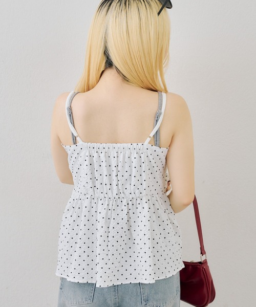 continuer de NICE CLAUP(コンティニューデナイスクラップ)の「フロントリボンキャミBL(シャツ/ブラウス・レディース・ホワイト系その他/オフホワイト/ブラック/ブラック系その他・FREE)」の21枚目の写真