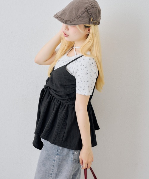 continuer de NICE CLAUP(コンティニューデナイスクラップ)の「フロントリボンキャミBL(シャツ/ブラウス・レディース・ホワイト系その他/オフホワイト/ブラック/ブラック系その他・FREE)」の14枚目の写真