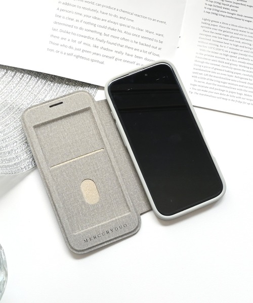 MERCURYDUO(マーキュリーデュオ)の「iPhone17 ケース iPhone16 iPhone15 iPhone14 iPhone13 マーキュリーデュオ MagSafe 対応 薄型手帳ケース(スマホケース/カバー・メンズ・ライトグレー/チャコールグレー/グレイッシュブルー・iPhone 17/iPhone 16/iPhone 13/14/15)」の5枚目の写真