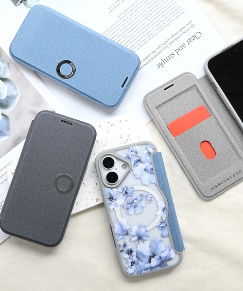 MERCURYDUO(マーキュリーデュオ)の「iPhone17 ケース iPhone16 iPhone15 iPhone14 iPhone13 マーキュリーデュオ MagSafe 対応 薄型手帳ケース(スマホケース/カバー・メンズ・ライトグレー/チャコールグレー/グレイッシュブルー・iPhone 17/iPhone 16/iPhone 13/14/15)」の16枚目の写真