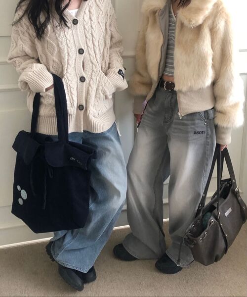 ASON(アズオン)の「BUMBLE STRIPE SHIRRING TEE / GRAY(Tシャツ/カットソー・レディース・その他・FREE)」の11枚目の写真