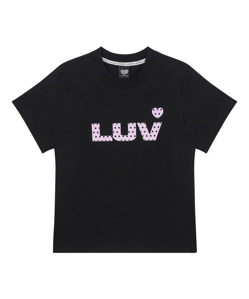 LUVISTRUE(ラヴイズトゥルー)の「SY LUV DOT TEE(BLACK)(Tシャツ/カットソー・レディース・その他・FREE)」の1枚目の写真