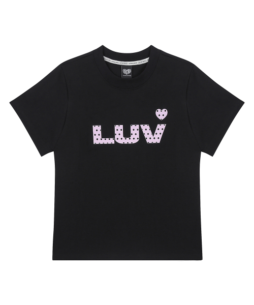 LUVISTRUE(ラヴイズトゥルー)の「SY LUV DOT TEE(BLACK)(Tシャツ/カットソー・レディース・その他・FREE)」の2枚目の写真