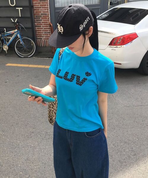 LUVISTRUE(ラヴイズトゥルー)の「SY LUV DOT TEE(BLACK)(Tシャツ/カットソー・レディース・その他・FREE)」の6枚目の写真