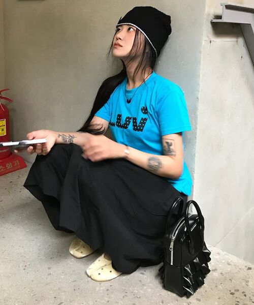 LUVISTRUE(ラヴイズトゥルー)の「SY LUV DOT TEE(BLACK)(Tシャツ/カットソー・レディース・その他・FREE)」の9枚目の写真