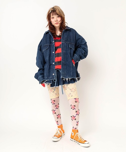 RNA(アールエヌエー)の「M2738 ボーダールーズロンT(Tシャツ/カットソー・レディース・パープル/スミクロ/ブラウン・MEDIUM)」の13枚目の写真