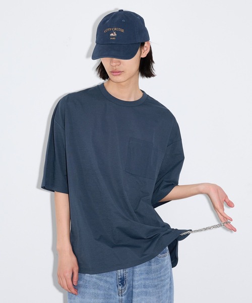 LAKOLE(ラコレ)の「<接触冷感>RXスリットTEE / 896158(Tシャツ/カットソー・メンズ・ネイビー/ブラック/サンドグレー・LARGE/MEDIUM)」の3枚目の写真