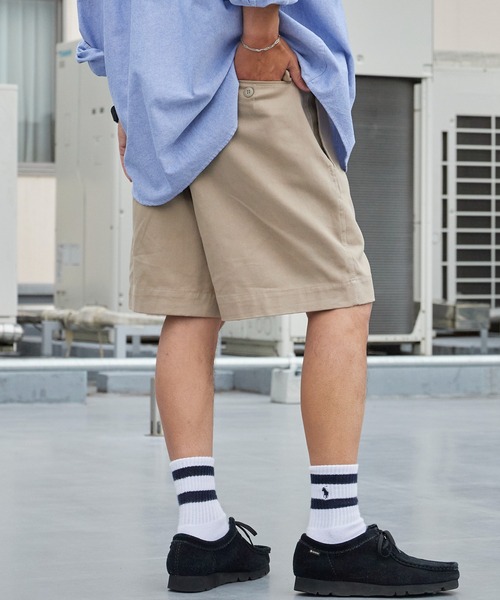 ALL RUNS(オールランズ)の「フランスタイプ M52 チノパン ショーツ ハーフパンツ メンズ 2026年 夏 夏服(チノパンツ・メンズ・ブラック/カーキ・2/3)」の4枚目の写真