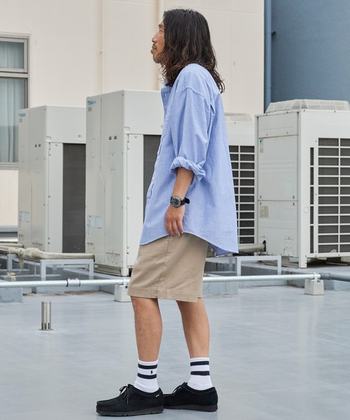 ALL RUNS(オールランズ)の「フランスタイプ M52 チノパン ショーツ ハーフパンツ メンズ 2026年 夏 夏服(チノパンツ・メンズ・ブラック/カーキ・2/3)」の6枚目の写真