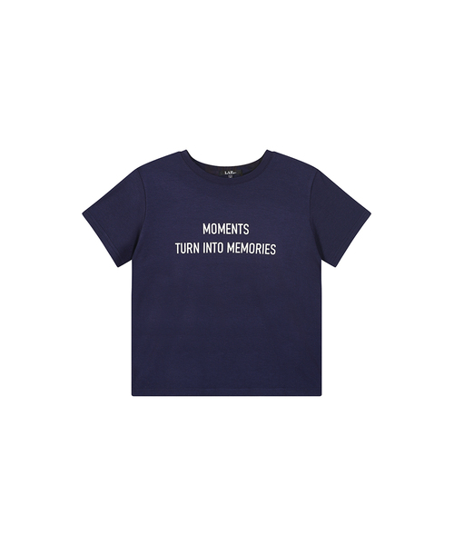 LAP(ラップ)の「モーメントフロフィ半袖Tシャツ AS7CT162(Tシャツ/カットソー・レディース・アイボリー/ネイビー/ブラック・FREE)」の3枚目の写真