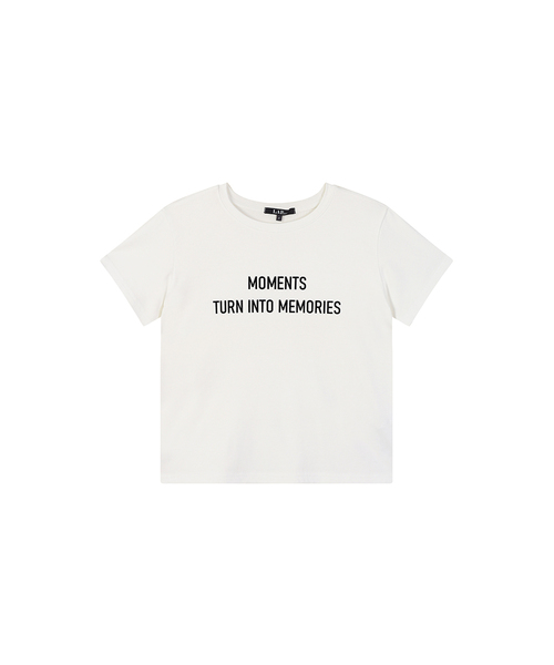 LAP(ラップ)の「モーメントフロフィ半袖Tシャツ AS7CT162(Tシャツ/カットソー・レディース・アイボリー/ネイビー/ブラック・FREE)」の2枚目の写真