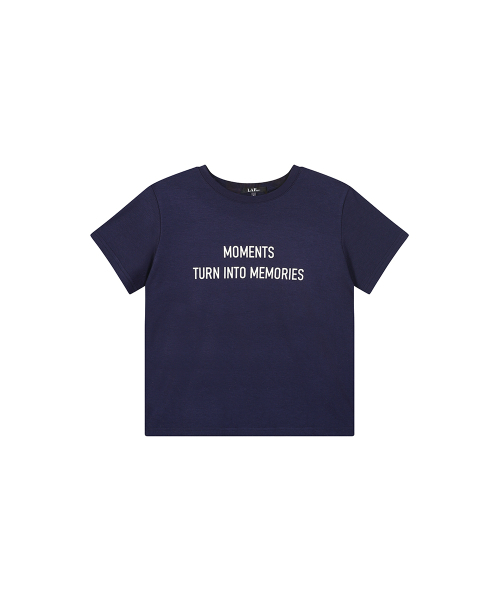 LAP(ラップ)の「モーメントフロフィ半袖Tシャツ AS7CT162(Tシャツ/カットソー・レディース・アイボリー/ネイビー/ブラック・FREE)」の7枚目の写真
