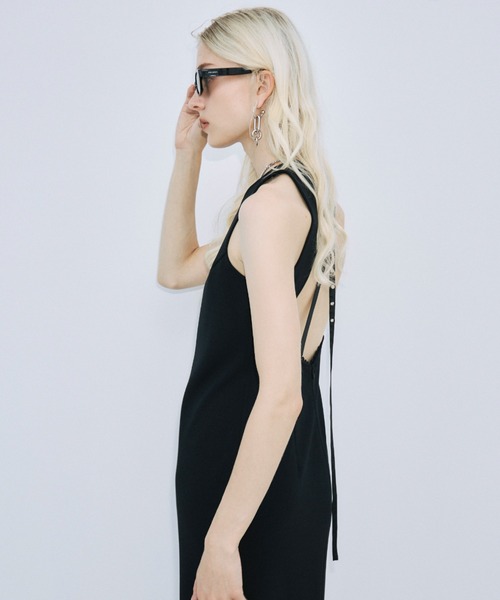JOSE MOON（ジョゼムーン）の「CAVE BACK OPEN DRESS/カーブバックオープンドレス（ワンピース・レディース・ブラック・38/36）」の12枚目の写真