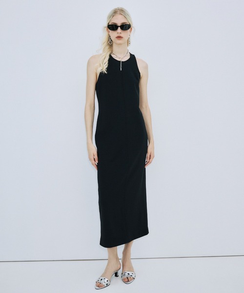 JOSE MOON（ジョゼムーン）の「CAVE BACK OPEN DRESS/カーブバックオープンドレス（ワンピース・レディース・ブラック・38/36）」の6枚目の写真