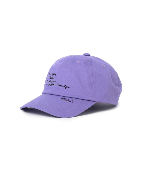 Ray BEAMS(レイビームス)の「LY / Letter cap(ハット・レディース・ナチュラル/パープル・ONE SIZE)」の2枚目の写真