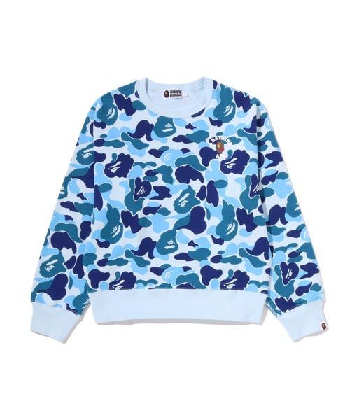 A BATHING APE(アベイシングエイプ)の「ABC CAMO COLLEGE CREWNECK SWEATSHIRT(スウェット・レディース・グリーン/ピンク/ブルー・SMALL/MEDIUM)」の3枚目の写真