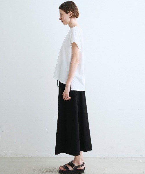 three dots(スリードッツ)の「ロングステープルヤーンTシャツ(Tシャツ/カットソー・レディース・ホワイト・SMALL)」の7枚目の写真