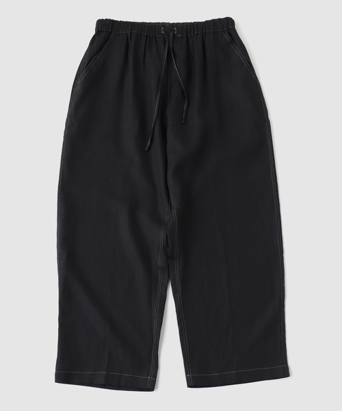 JOURNAL STANDARD(ジャーナルスタンダード)の「CONCHON QUINETTE / コンションキネット 別注 LINEN STITCH EASY PT(その他パンツ・メンズ・ブラック/ネイビー・LARGE/MEDIUM)」の2枚目の写真