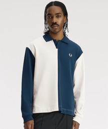 FRED PERRY（フレッドペリー）の「【先行予約受付中】Split Panel Collared Sweatshirt／スプリットパネルカラードスウェット（スウェット・レディース）」
