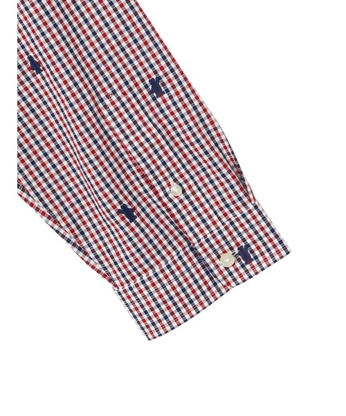 McGREGOR(マックレガー)の「ベアパナマ7分袖シャツ(シャツ/ブラウス・メンズ・ブラウン/レッド・L/M)」の4枚目の写真