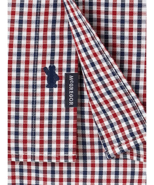 McGREGOR(マックレガー)の「ベアパナマ7分袖シャツ(シャツ/ブラウス・メンズ・ブラウン/レッド・L/M)」の7枚目の写真