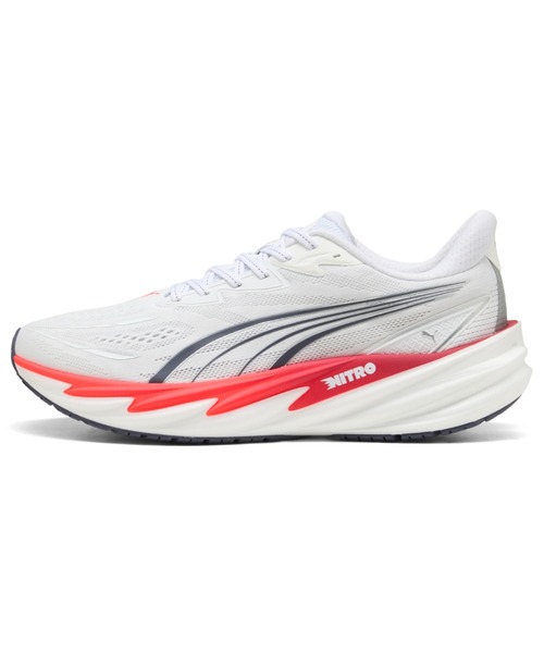 PUMA(プーマ)の「PUMA プーマ メンズ ヴェロシティ ニトロ 5 ランニングシューズ(スニーカー・メンズ・ホワイト×グレー/レッド/ブラック×ホワイト/ミント/ホワイト×シルバー/レッド系その他3・26.0cm/26.5cm/27.0cm/27.5cm/25.5cm/28.5cm/29.0cm/28.0cm/25.0cm)」の5枚目の写真