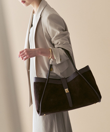 AULENTTI | AULENTTI/オウレンティ 金具付きスウェードトートBAG(トートバッグ)