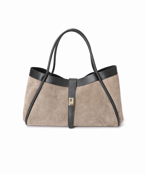 AULENTTI(オウレンティ)の「AULENTTI/オウレンティ 金具付きスウェードトートBAG(トートバッグ・レディース・ベージュ/ブラウン・FREE)」の6枚目の写真