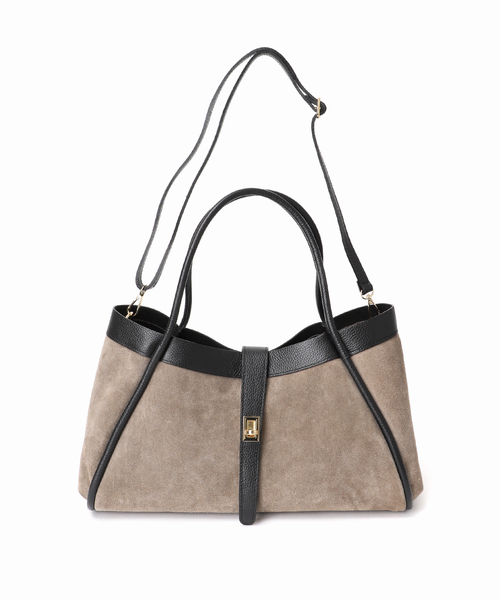 AULENTTI(オウレンティ)の「AULENTTI/オウレンティ 金具付きスウェードトートBAG(トートバッグ・レディース・ベージュ/ブラウン・FREE)」の13枚目の写真