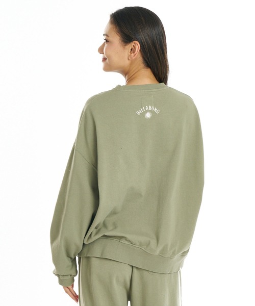 BILLABONG（ビラボン）の「BILLABONG/ビラボン トレーナー スウェット 調温機能 SURF CAMP HERITAGE CREW BG014012（スウェット・レディース・イエロー/オリーブ/ブルー・M）」の10枚目の写真