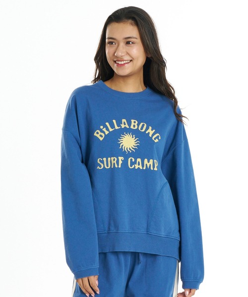 BILLABONG（ビラボン）の「BILLABONG/ビラボン トレーナー スウェット 調温機能 SURF CAMP HERITAGE CREW BG014012（スウェット・レディース・イエロー/オリーブ/ブルー・M）」の9枚目の写真