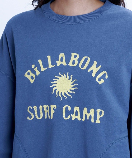 BILLABONG（ビラボン）の「BILLABONG/ビラボン トレーナー スウェット 調温機能 SURF CAMP HERITAGE CREW BG014012（スウェット・レディース・イエロー/オリーブ/ブルー・M）」の7枚目の写真