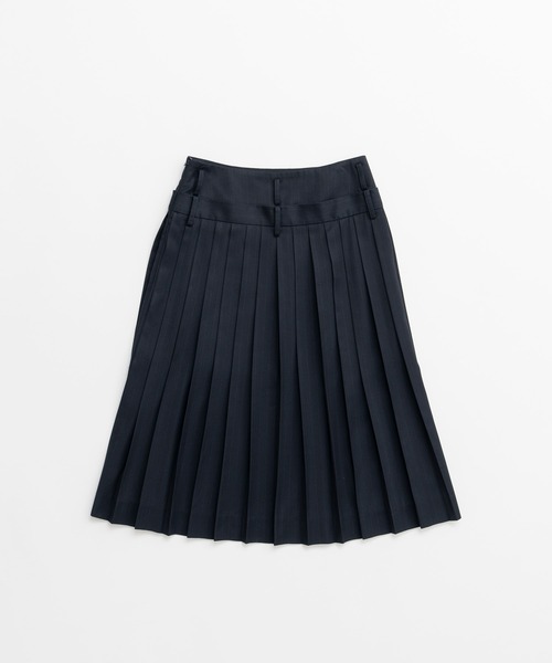 PRANK PROJECT（プランクプロジェクト）の「【2026Autumn Pre-Order】ダブルウエストプリーツスカート / Double-Waist Pleated Skirt（スカート・レディース・ブラウン/ネイビー/ベージュ・38/36）」の22枚目の写真