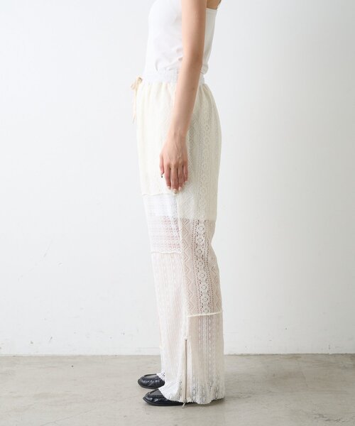 etsinta(エシンタ)の「【etsinta】レースパッチワークパンツ(その他パンツ・レディース・オフホワイト・ONE SIZE)」の8枚目の写真