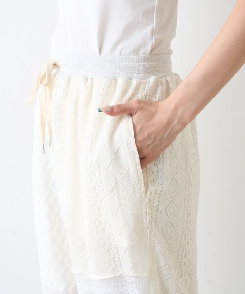 etsinta(エシンタ)の「【etsinta】レースパッチワークパンツ(その他パンツ・レディース・オフホワイト・ONE SIZE)」の10枚目の写真