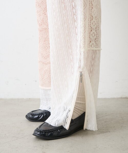 etsinta(エシンタ)の「【etsinta】レースパッチワークパンツ(その他パンツ・レディース・オフホワイト・ONE SIZE)」の13枚目の写真