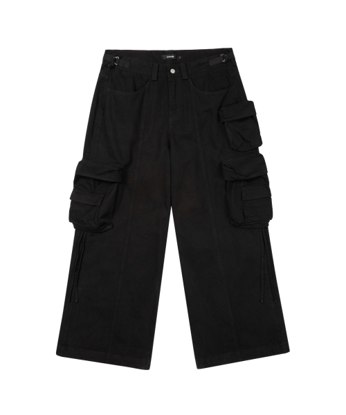 AAKAM(アーカム)の「Heavy Cargo Shirring Pants (Black)(その他パンツ・レディース・その他・1/2)」の2枚目の写真