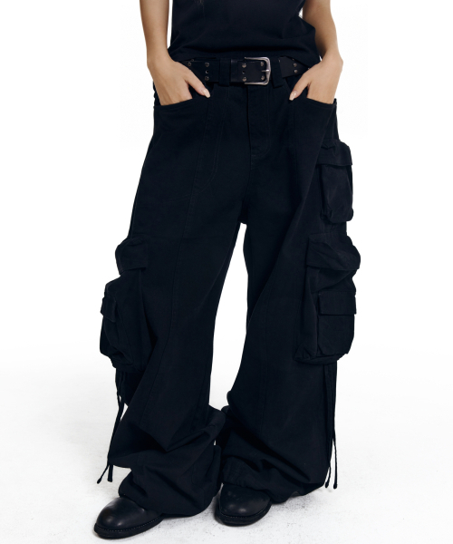 AAKAM(アーカム)の「Heavy Cargo Shirring Pants (Black)(その他パンツ・レディース・その他・1/2)」の5枚目の写真